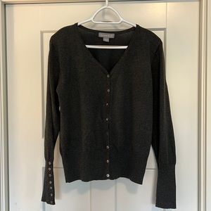 Beecher Brook Dark Grey button cardigan